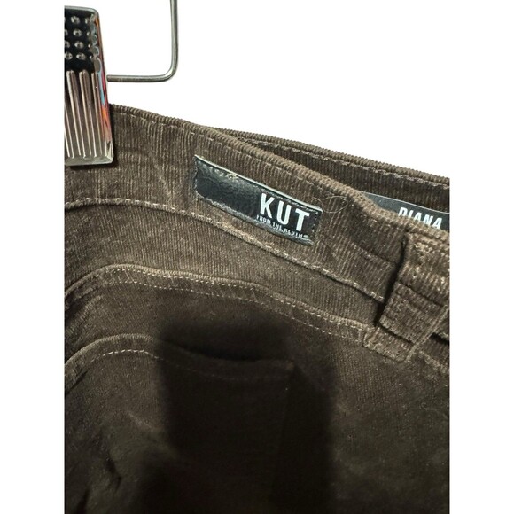 Kut From the Kloth Diana Corduroy Relaxed Skinny Pants Brown Size 22W NWT - Picture 7 of 11
